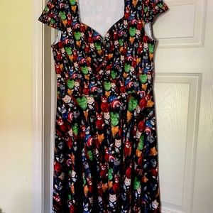 EUC Pigeon Overload Avenger Kitties Dress Sz XL